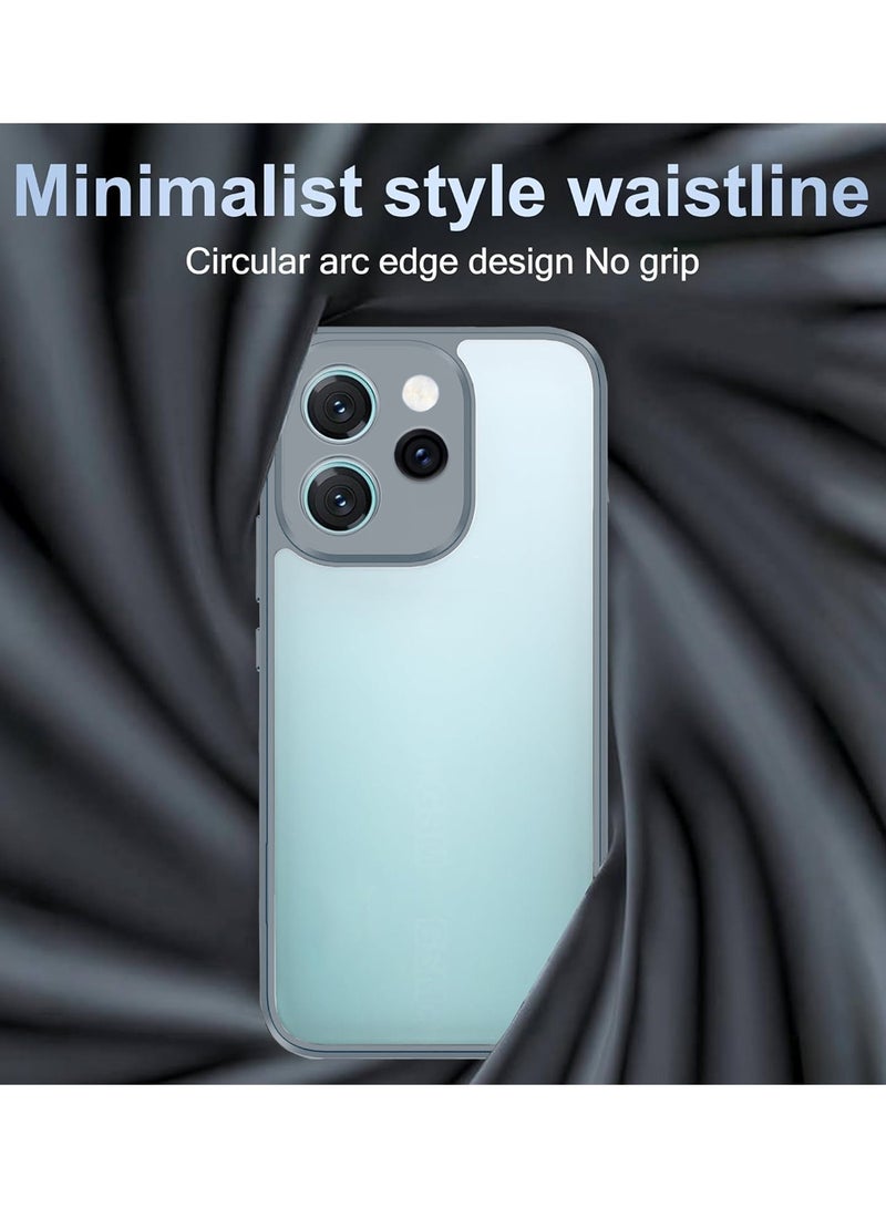 Wtech Oppo Reno15 Pro 5G / Oppo Reno15 Pro Mini 5G 2026 Hybrid TPU Silicone with Raised Camera Slim Armour Case Cover (MCAPSA) - Clear/Grey - Image 3