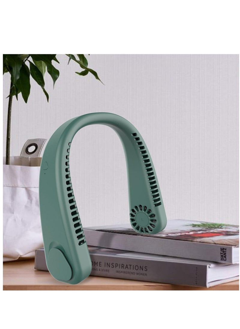 Wearable Fan,Portable Personal Fan | Soft Comfortable Lightweight Hands-Free Fan Stylish Look, Low Consumption Bladeless Neck Fan for Outdoor Indoor - Image 2