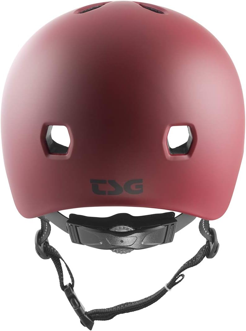 TSG Meta Skate & Bike Helmet with Dial Fit System - Satin Oxblood - Image 2