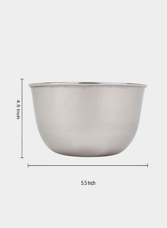 Stainless Steel Bowl, 4.5 X 5.5 in (Pack of 1) - Image 3
