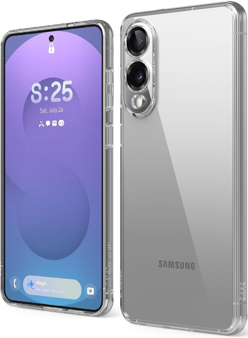 Elago Hybrid for Samsung Galaxy S25 EDGE Case Cover Precise Camera Cutouts, Sleek and Light Design, Protective, PC/TPU Hybrid Technology, Shockproof Bumper - Transparent - Image 1