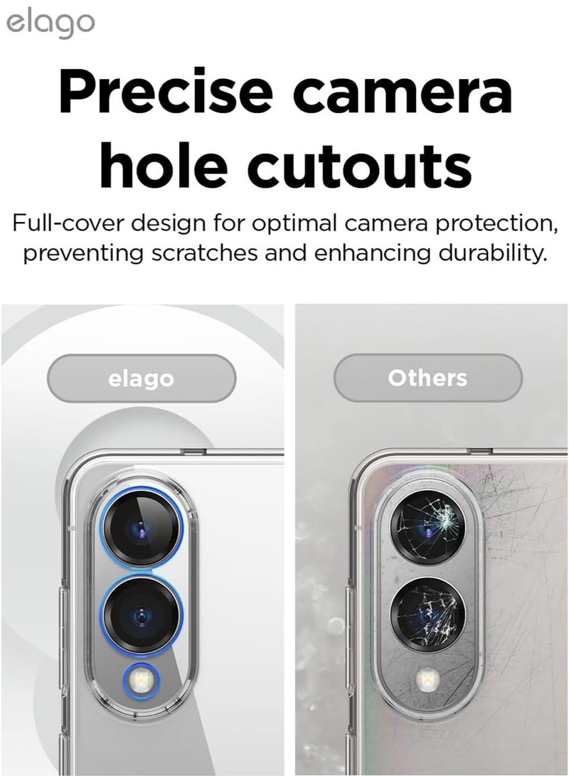 Elago Hybrid for Samsung Galaxy S25 EDGE Case Cover Precise Camera Cutouts, Sleek and Light Design, Protective, PC/TPU Hybrid Technology, Shockproof Bumper - Transparent - Image 3