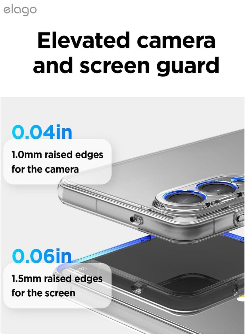 Elago Hybrid for Samsung Galaxy S25 EDGE Case Cover Precise Camera Cutouts, Sleek and Light Design, Protective, PC/TPU Hybrid Technology, Shockproof Bumper - Transparent - Image 5