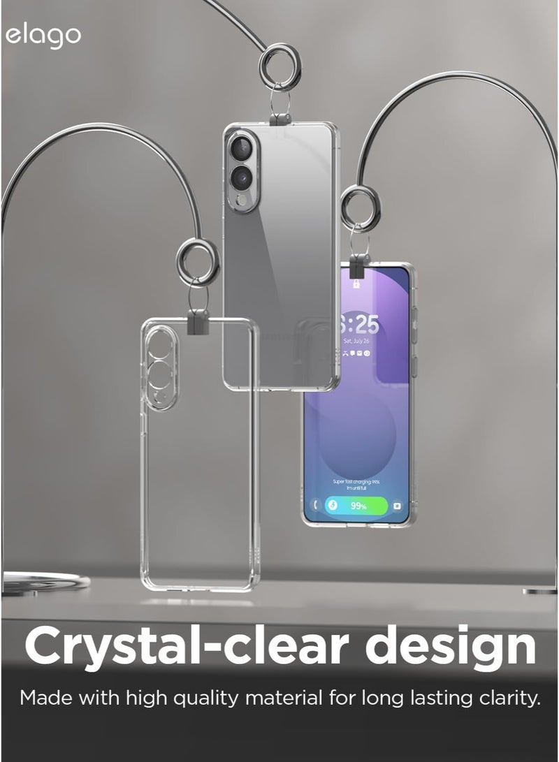 Elago Hybrid for Samsung Galaxy S25 EDGE Case Cover Precise Camera Cutouts, Sleek and Light Design, Protective, PC/TPU Hybrid Technology, Shockproof Bumper - Transparent - Image 4