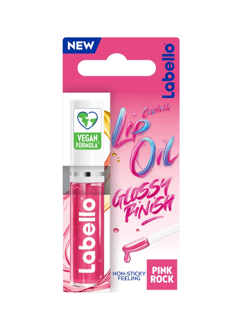 Labello Lip Oil Moisturising Care Pink Rock 5.5ml - Image 1