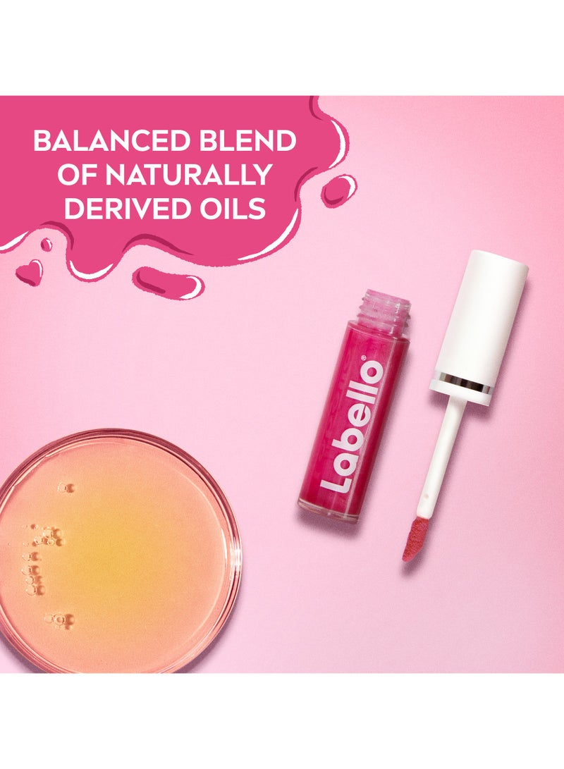 Labello Lip Oil Moisturising Care Pink Rock 5.5ml - Image 5