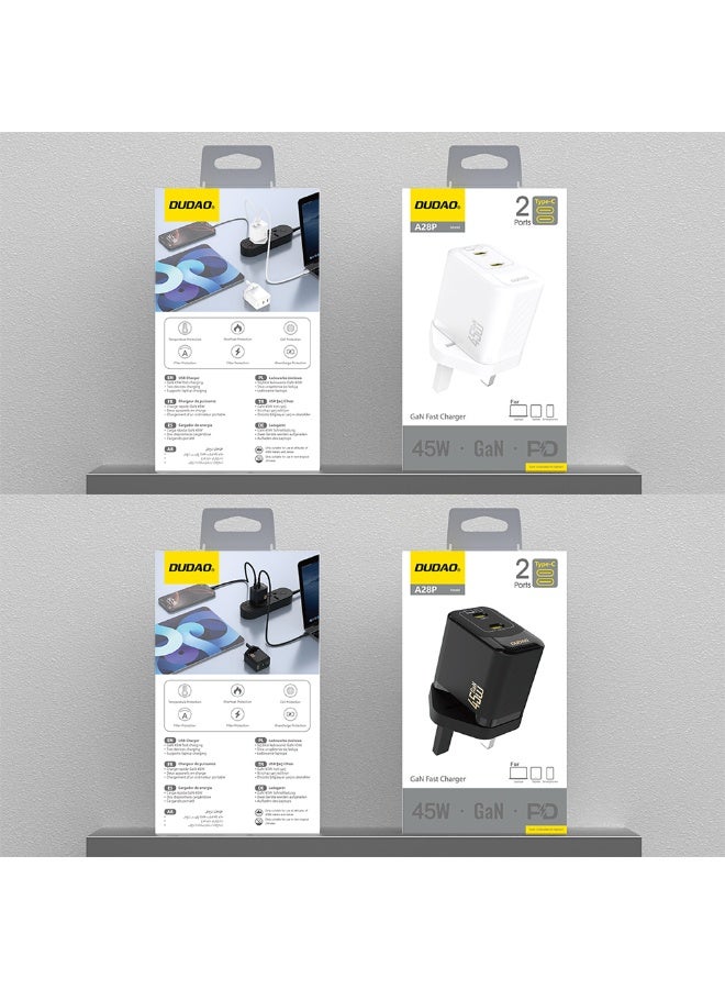 DUDAO A28PUK-W PD45W USB-C+C CHARGER ONLY - Image 2