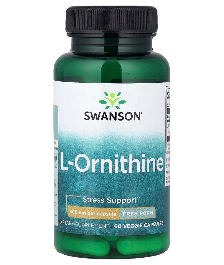 L-Ornithine Free Form 500 mg 60 Veggie Capsules