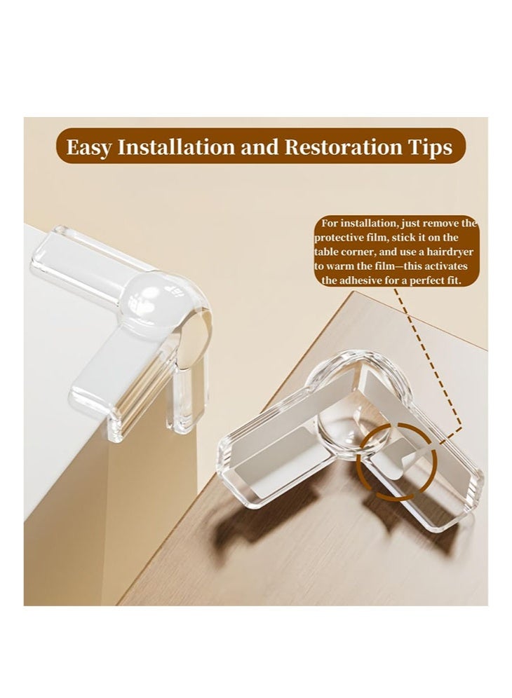 meayul Corner Protector Baby 12 Pack, Baby Proofing Soft Corner Protector, Table Corner Protectors for Furniture Corner Guard & Edge Safety Bumpers Baby Proof Corners and Edges Table Corner Covers Baby Safety Baby Proofing Corner Guards Rubber - Image 2