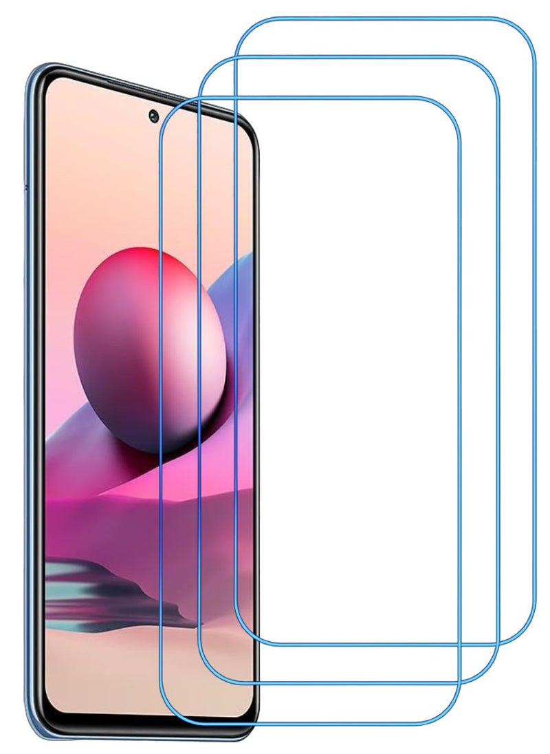 ACLIX 3 Pieces Antistatic ESD Dustproof Premium Quality High Definition Clear Tempered Glass Screen Protector Designed For Xiaomi Redmi Note 10 - Image 1