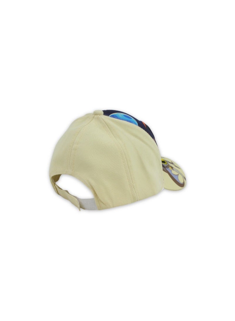 Boys Cap – Beige with Batman Print - Image 2