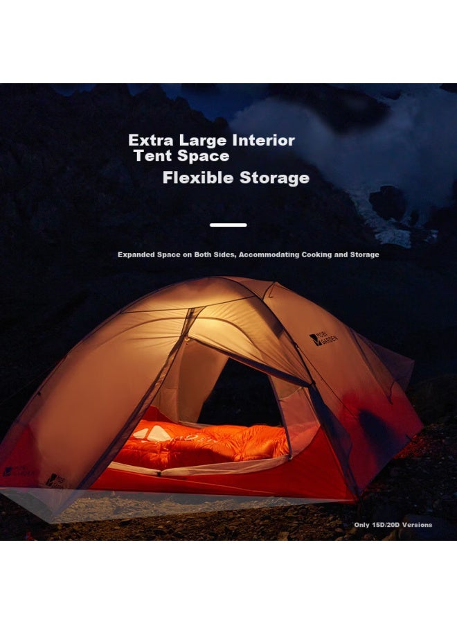 Mobigarden Cold Mountain Ul Outdoor Lightweight Camping Ultralight Hiking Double Tent Nx23561018 Snow Peak White - Image 2