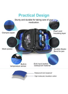Chabeia Diabetic Insulin Cooler Travel Case - TSA Approved, 48-Hour Cooling with Thermometer Display & 2 Ice Packs  - Image 4