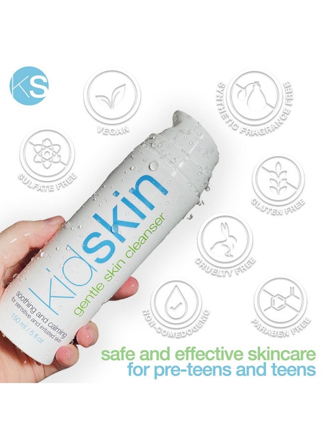 Kidskin Gentle Skin Cleanser for All Skin Types - Face Wash for Kids- Hydrating Facial Cleanser for Teens Girls & Boys - Preteen Care for 8 Years Old or Above, Cruelty-Free- 5 fl. oz - Image 5