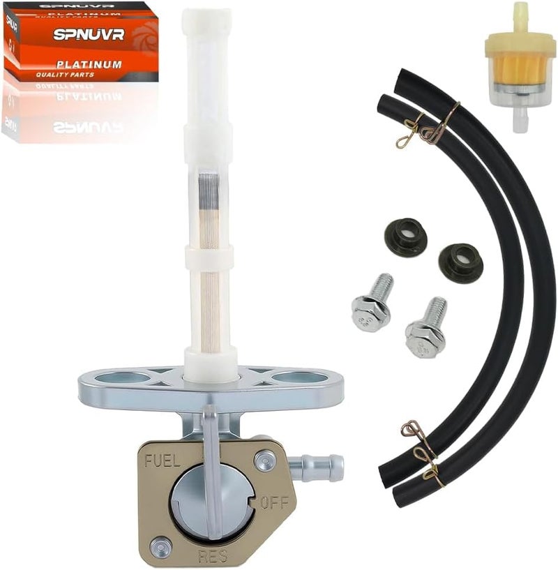 SPNUVR Motorcycle Fuel Petcock Valve Compatible With Honda CRF50F 70F 80F 100F 150F 230F XR50R XR70R XR80R XR100R with Gas Oil Fuel Filter Tubing Fixed spring 16950-GCF-671 16950-GEL-701 - Image 4