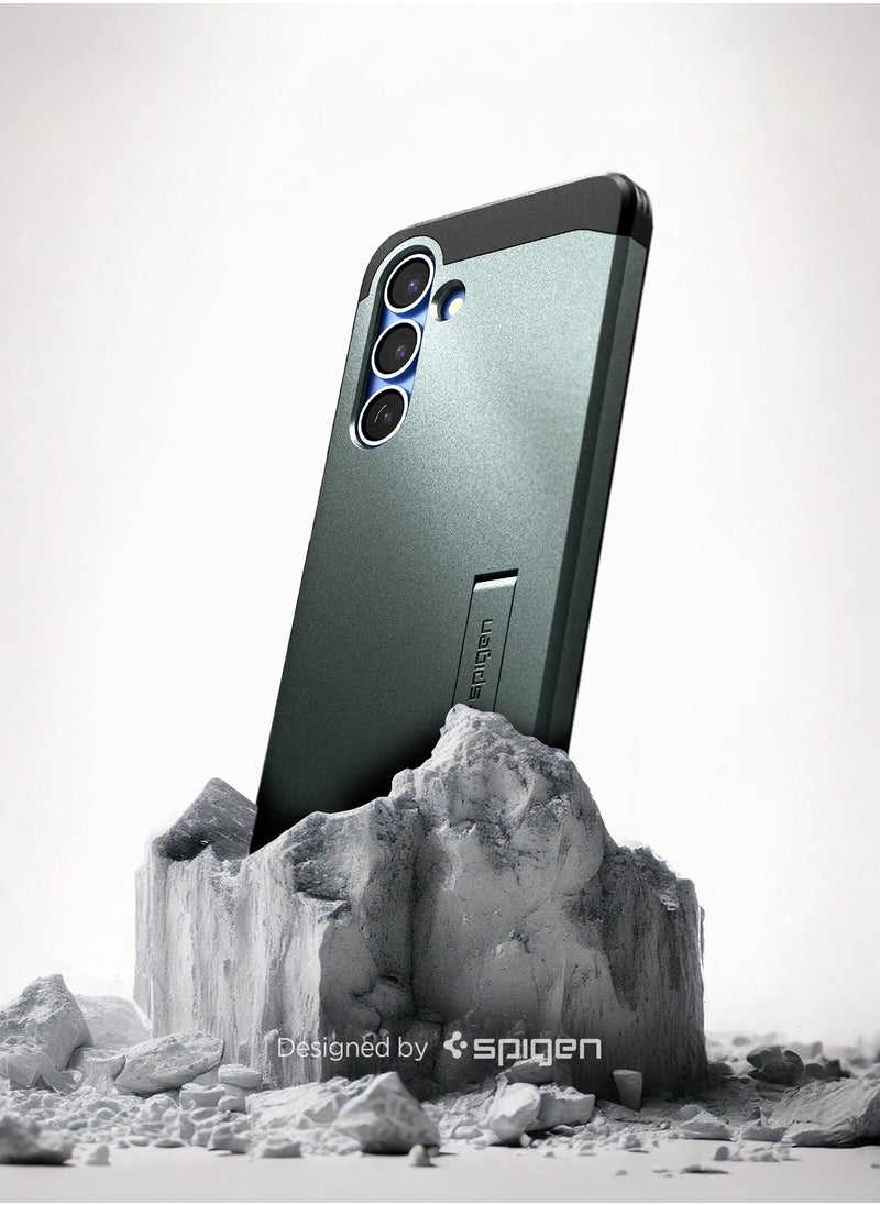 Spigen Tough Armor MagFit for Samsung Galaxy S25 Case Cover with MagSafe (2025) - Abyss Green  - Image 3