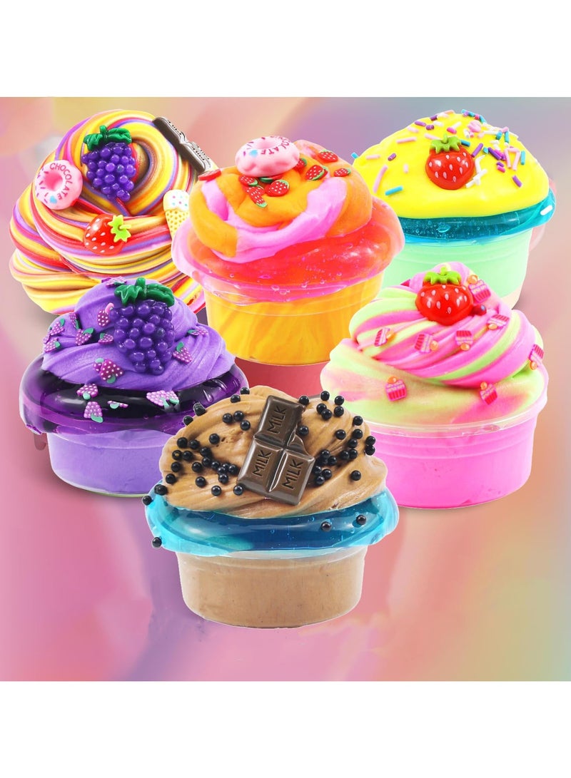 SIMDOW Slime Bucket Kit for Kids - 35 Add-ins, DIY Premade Slime Set, Jumbo Gift for Boys & Girls Ages 6-12, Party Favors & Sensory Toy - Image 2