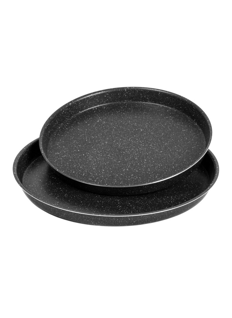LAZORD - Pizza Tray - 2 Pcs - Size 26, 30 - Black - Image 1