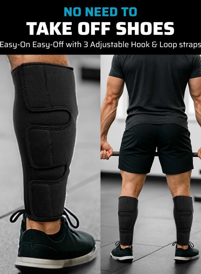 THEFITGUY Weightlifting Deadlift Shin Guards, EasyWear - No Need to Take Off Shoes, Wear Over Skin, Socks, Training Pants and Tights, Ultimate Shin Protection (Pair) - Image 3