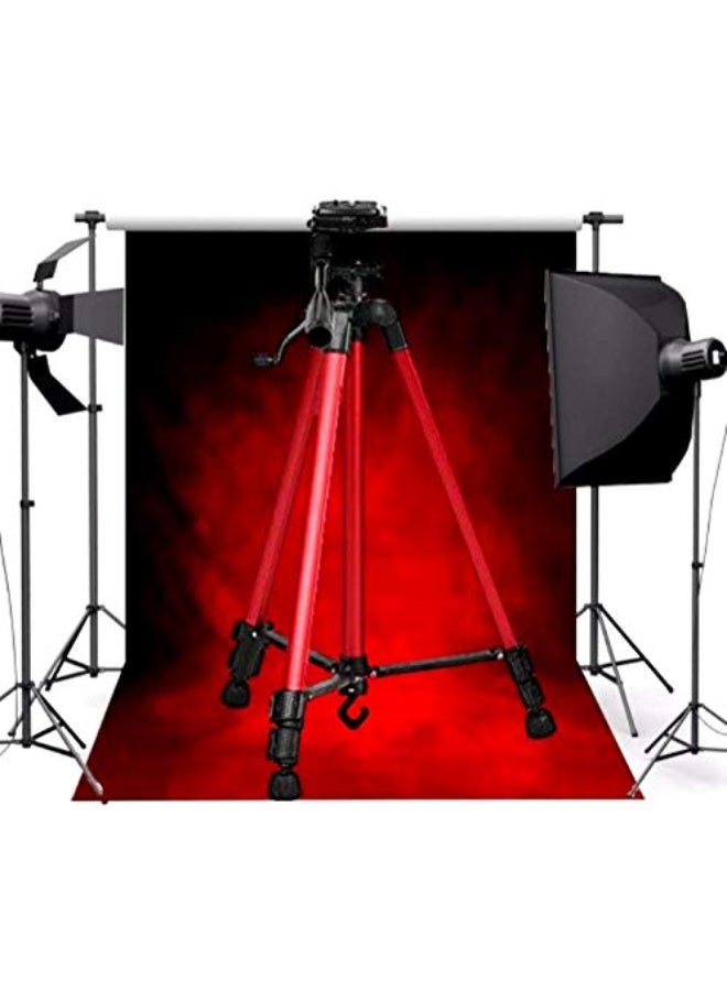 3366 Red Tripod Camera Stand with Tilt Pan 360 Degree Horizontal & Vertical Rotating Head - Free Mobile Holder (Red Colour) - Image 5