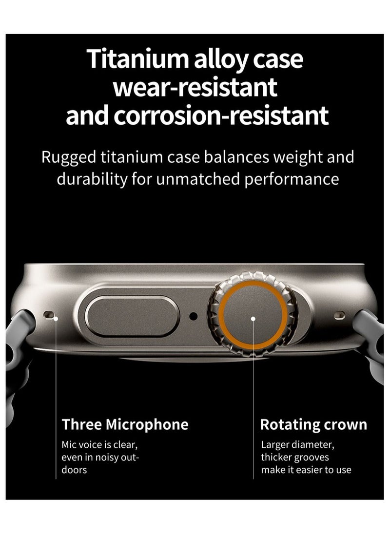 OQUERA - Watch 8 Z66 Ultra Smart Watch Unisex Series 49mm 2 Inch Amoled Bluetooth Calling Health Fitness And Sports Watch Orange - Image 1
