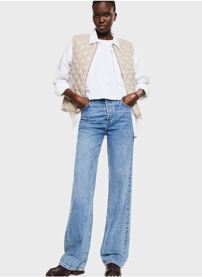 MANGO - Zip Through Quilted Gilet - Image 1
