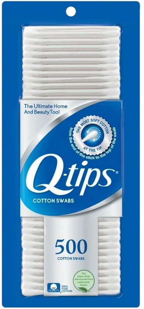 Q-tips Qtips Cotton Swabs 500 Count Pack of 1 - Image 1