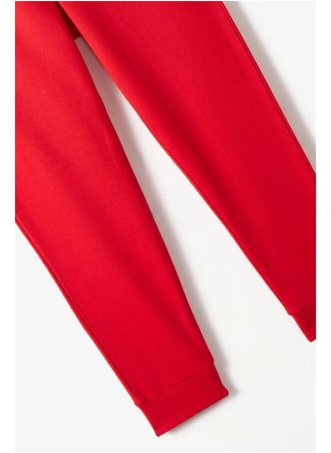 جون June Kids Cotton Basic Sweatpant Red