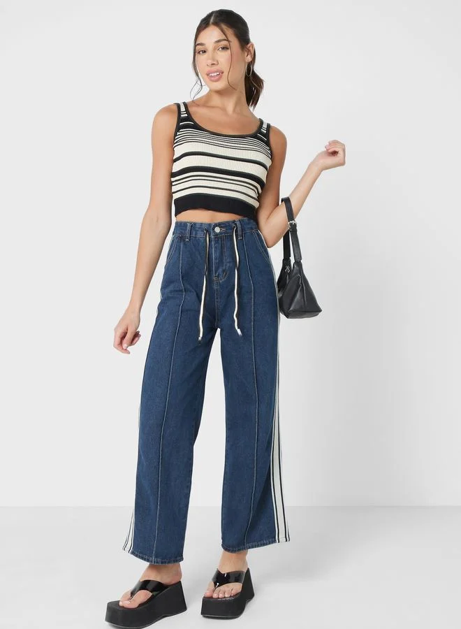 جينجر Knitted Stripe Vest