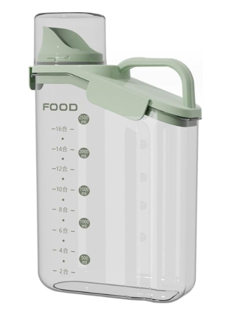 Sealed Pet Food Storage Container, Airtight Plastic Dog Food Storage Bucket With Measuring Cup And Handle Design - Image 1