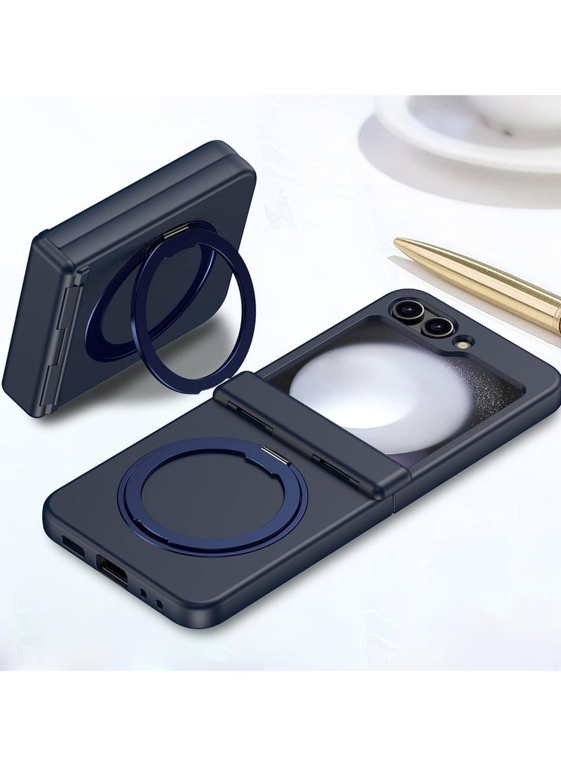 general Case for Samsung Galaxy Z Flip 6 (2024),Magnetic Anti-fall Phone Case with Ring Stand,Compatible with Wireless Charging,Ultra-thin Durable Protective Back Cover - Image 2
