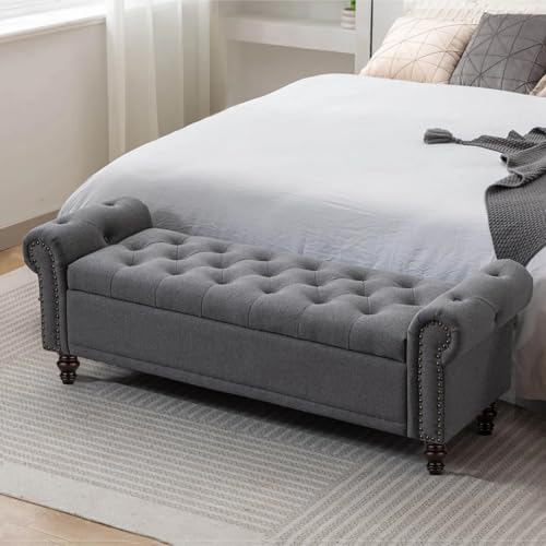 Michanco 4 Inch Wood Furniture Legs Set of 4 Wooden Bun Feet for Couch Sofa Ottoman Mid Century M8 Bolt Screw in - Image 4