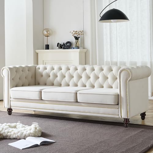 Michanco 4 Inch Wood Furniture Legs Set of 4 Wooden Bun Feet for Couch Sofa Ottoman Mid Century M8 Bolt Screw in - Image 2