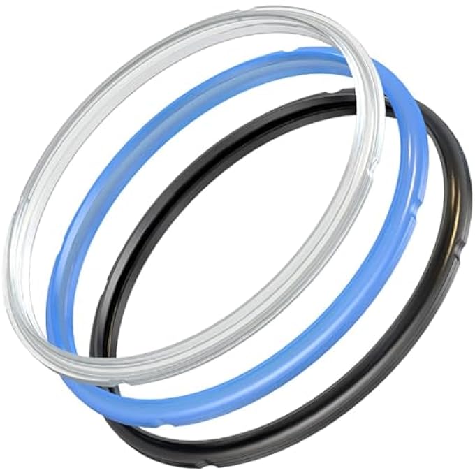 3 قطع حلقات مانعة للتسرب لطنجرة الضغط الكهربائية حلقة بخار سيليكون للإعداد الفوري 57 لترًا لـ IpDuo60 IpLux60 IpDuo50 Smart60 IpCsg60 - Image 2