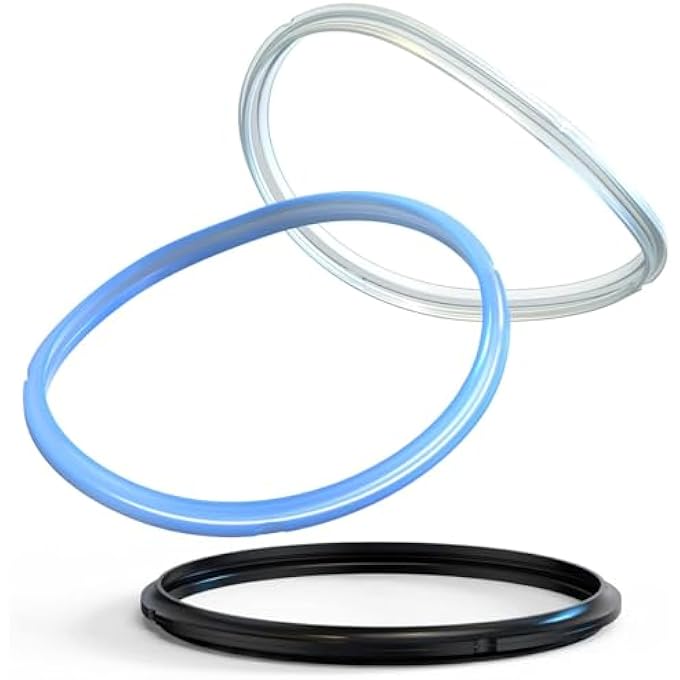 3 قطع حلقات مانعة للتسرب لطنجرة الضغط الكهربائية حلقة بخار سيليكون للإعداد الفوري 57 لترًا لـ IpDuo60 IpLux60 IpDuo50 Smart60 IpCsg60 - Image 3