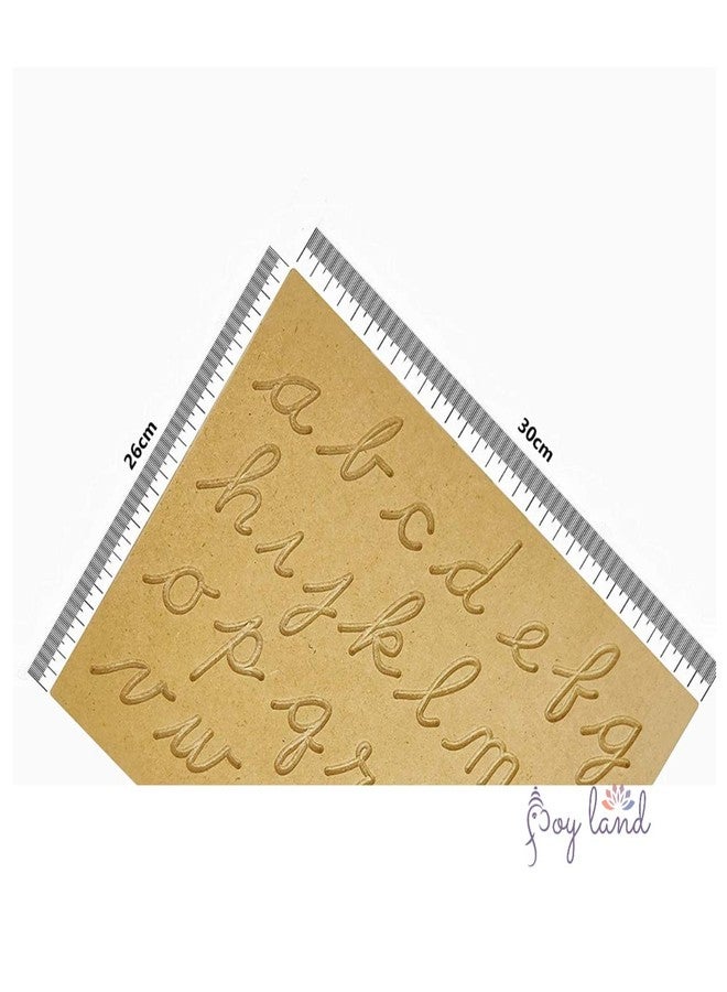 JOY LAND ?? Capital Numbers Hindi Varnmala Writing Practice Wooden Tracing Boards Educational Toys for Kids with Dummy Pencil | Letter Educational Slate | Learning Board for Baby (Small Currsive) - Image 3