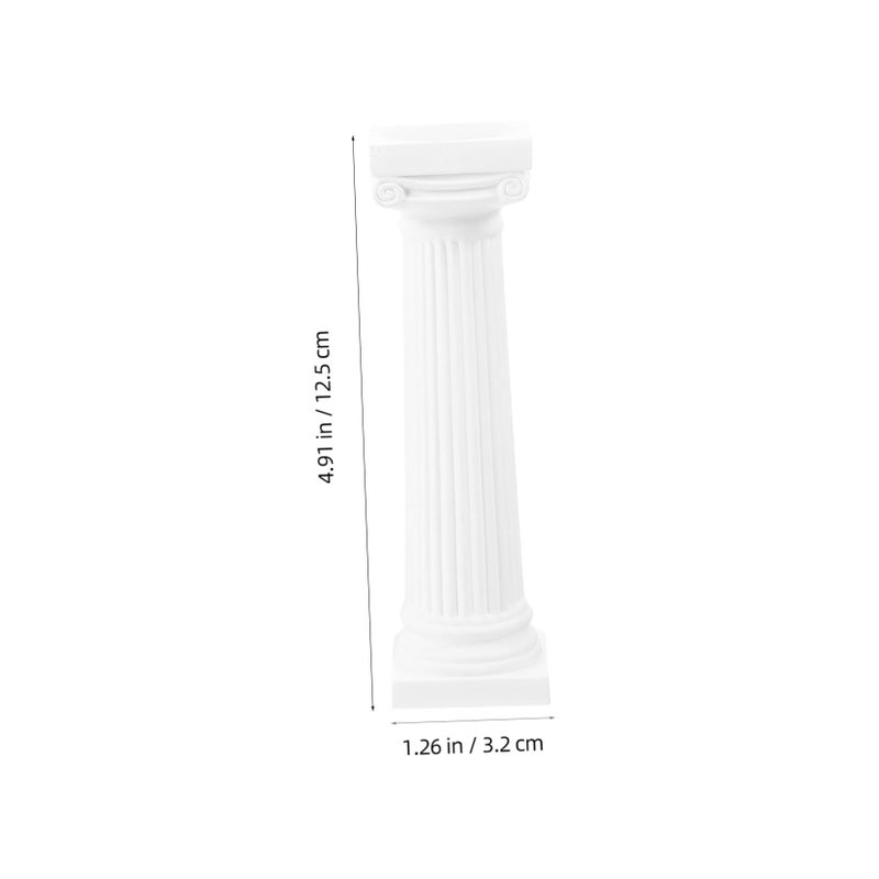 6 Roman Column Pillars Greek Pillar Arch Decor White Table Photo Prop - Image 4