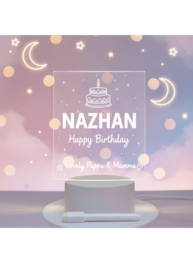 3D Creative LED Acrylic Message Board Night Light with Pen | Soft Warm Glow USB Powered Rewritable Writing Lamp for Birthday, Valentine & Holiday Gifts - Image 5