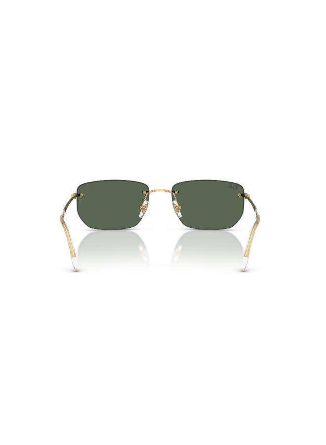 راي بان Unisex Ray-Ban RB3768 001/71 Unisex's Rimless Irregular Sunglasses - Lens Size: 56 mm - Image 4
