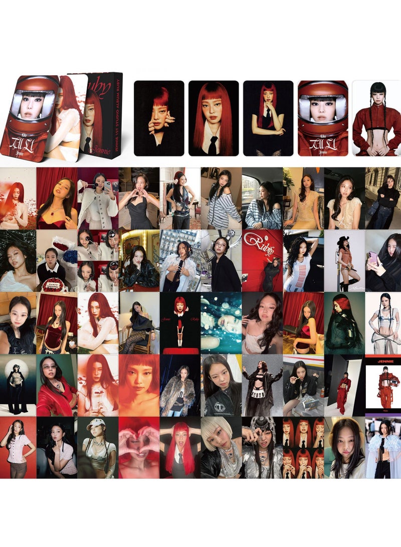 NIBEMINENT 55 Pcs Kpop JENNIE RUBY Lomo Cards Card For Fans Collection Gifts - Image 1