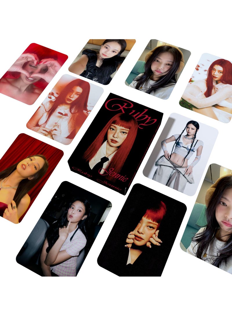 NIBEMINENT 55 Pcs Kpop JENNIE RUBY Lomo Cards Card For Fans Collection Gifts - Image 2