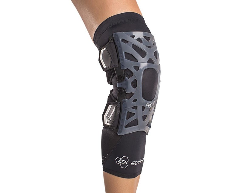 DonJoy Performance WEBTECH Knee Support Brace for Men and Women Knee Pain Relief Support with Compression Undersleeve Silicone Web Technology with Silicone Web Technology Black XLarge - Image 2