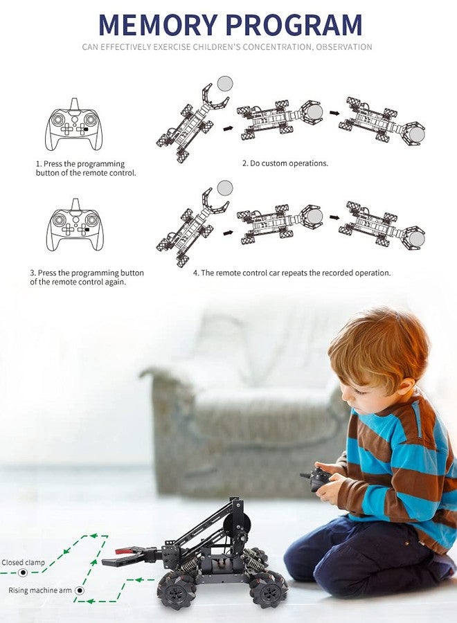 VANLINNY Robotic Arm Kit,STEM Toys Science Kits for Kids Age 8-12,Cool Engineering Building Toys,Educational Projects Set Gifts for 8 9 10 11 12 13 14 Years Old Boys Girls Teens,Birthday Xmas Gifts for Teens - Image 4