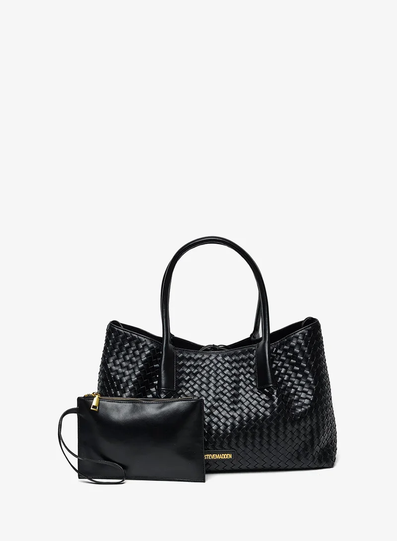 Steve Madden SMW8025 Women's Black Tote Bag