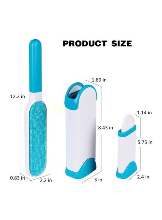 NIBEMINENT Pet Hair Removal Brush White/Blue - Image 2
