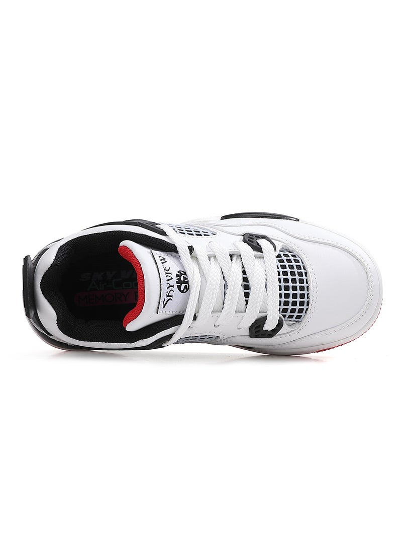 Sky View Kid Shoes Boys Girls Sneakers Lace Up Skate Shoes Durable Walking Casual Shoes - Image 5