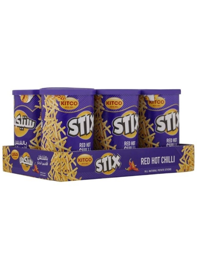 Kitco Stix Red Hot Chilli Potato Sticks, 40g x6
