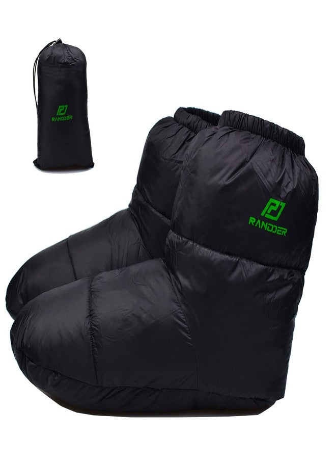 RANDDER Down Boots Warm Socks for Women Men Ultralight Sleeping Socks for Camping Backpacking Soft and Cozy Camping Sleeping Bag Tent Down Slippers Foot Warmer - Image 1