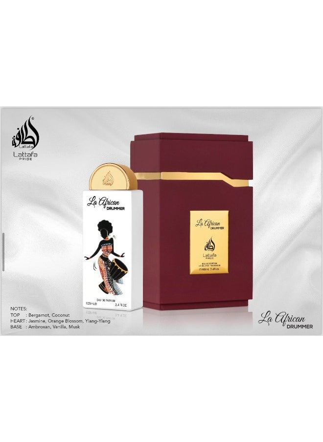 عطر لا أفريكان درامر للنساء - ماء عطر 100 مل - رائحة استوائية دافئة وأنيقة - pzsku/Z0813EBBE973D9FCD3CF9Z/45/_/1735311158/b098535c-17e7-45c1-9d41-c4ed8dd13e63