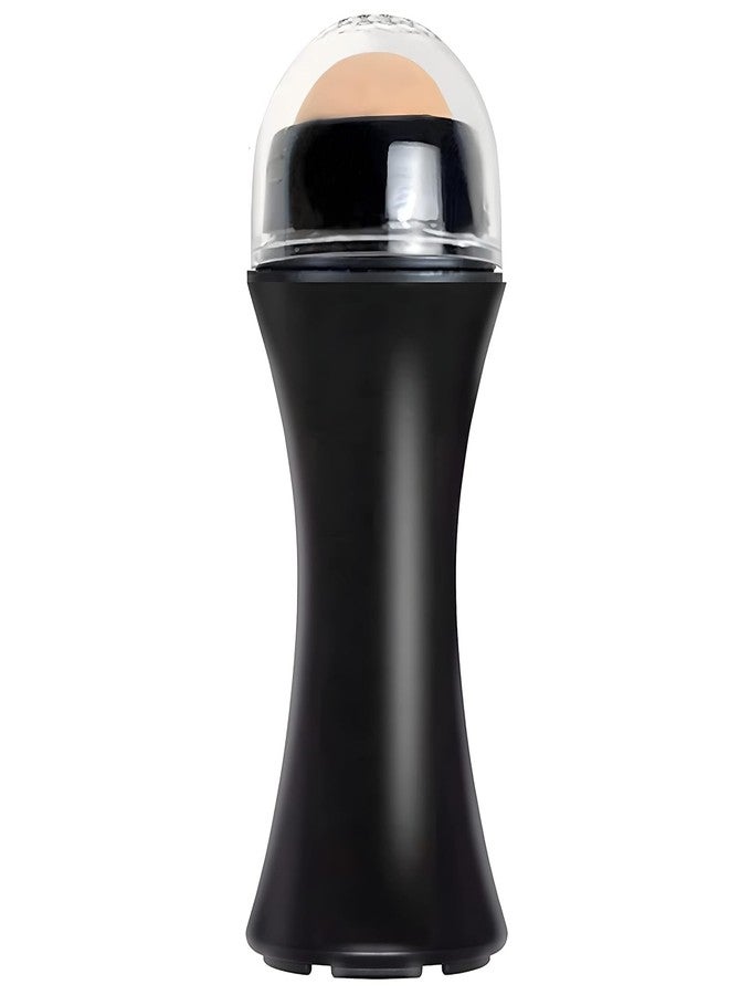 SIMESTICH بكرة تدليك الوجه من الحجر البركاني من سيمستيك - بكرة قابلة لإعادة الاستخدام للتحكم في الزيوت للبشرة الدهنية | أداة عناية بالبشرة محمولة وسهلة الاستخدام لبشرة خالية من اللمعان ولمسات سريعة أثناء التنقل - Image 1